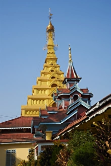 Mon State Prints: Mahamuni Paya temple and monastery