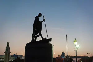 Resilience Prints: Mahatma Gandhi statue erected on the promenade along Marina Beach