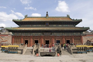 Chengde Prints: The Mahavira Hall (Da Xiong Bao Dian), Puning Temple, UNESCO World Heritage Site