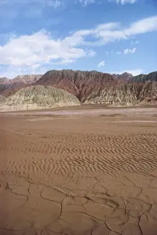 The Maidan Togh Mountains in the northern Taklamakan Desert in Xinjiang Province