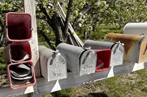 Images Dated 29th April 2006: Mailboxes, Manson area, Washington State, United States of America, North America