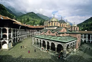 Heritage Site Prints: Main church of the Rila Monastery, UNESCO world Heritage Site, Bulgaria, Europe