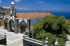 Main church and square, Valverde, El Hierro, Canary Islands, Spain, Atlantic, Europe