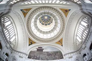 Main dome and ornate ceiling in the interior of the former Presidential Palace, now the Museum of the Revolution, Havana Centro, Havana, Cuba, West Indies, Central America