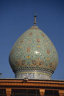 Shiraz Prints: The main dome of the Shah-E Cheragh Mausoleum