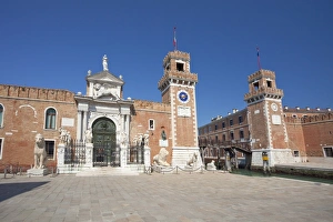 Images Dated 9th April 2010: Main entrance, Arsenale, Castello district, Venice, UNESCO World Heritage Site