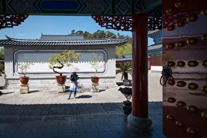 Main entrance of Mufu complex, Lijiang, Yunnan, China, Asia