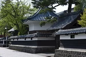 Main gate of Choshoji Temple in the Teramachi temple district of Echizen-Ono in Fukui