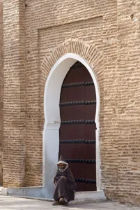 Main gate to of the Koutoubia Mosque, Marrakech (Marrakesh), Morocco, North Africa Main gate to of the Koutoubia Mosque, Marrakech (Marrakesh), Morocco, North Africa