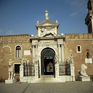 Arsenal Prints: Main gateway and ancient lions