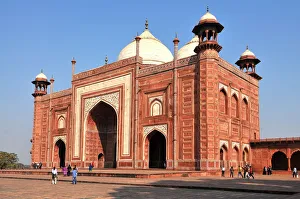 Taj Mahal Prints: Main gateway (Darwaza), Taj Mahal, UNESCO World Heritage Site, Agra, Uttar Pradesh, India