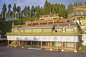 Images Dated 9th October 2008: Main monastery building, Rumtek Gompa Complex, Gangtok, Sikkim, India, Asia