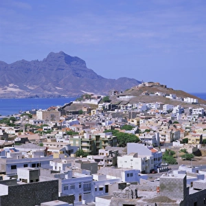 Sao Vicente Prints: The main port of Mindelo on the island of Sao Vicente, Cape Verde Islands