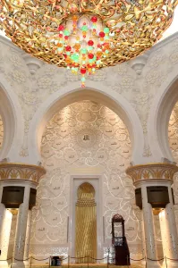 Chandelier Prints: Main Prayer Hall. Sheikh Zayed Grand Mosque, Abu Dhabi, United Arab Emirates, Middle East