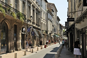 Avignon Prints: One of the main shopping streets, Avignon, Provence, France, Europe