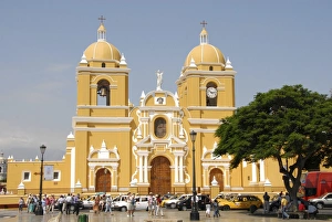 Trujillo Prints: Main square and cathedral, Trujillo, Peru, South America