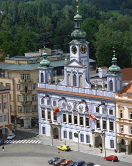 Main Square Prints: Main Square, Ceske Budejovice (Budweis), South Bohemia, Czech Republic, Europe