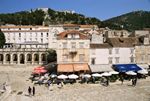 Hvar Island Prints: Main Square, Hvar, Hvar Island, Croatia, Europe