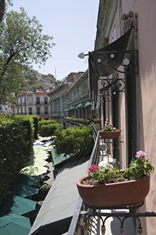 In the main square or Jardin de la Union in Guanajuato, a UNESCO World Heritage Site In the main square or Jardin de la Union in Guanajuato, a UNESCO World Heritage Site