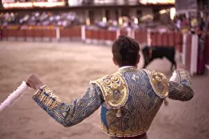 Images Dated 17th September 2006: The main square of the village used as the Plaza de Toros, the bulls are young (novillos)