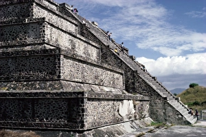 Aztec Prints: Main staircase of the Pyramid of the Moon