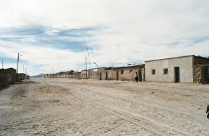 La Paz Prints: Main street of Colchani, Uyuni, Bolivia, South America