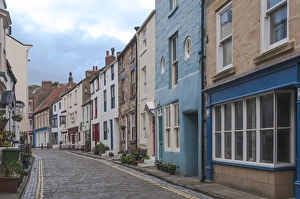 Staithes Prints: Main Street through the fishing village of Staithes