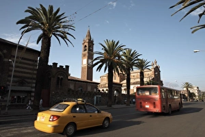 Images Dated 25th January 2000: The main street of Harnet Avenue, Asmara, Eritrea, Africa