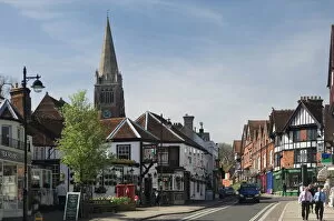 Hampshire Collection: The Main Street, Lyndhurst, New Forest, Hampshire, England, United Kingdom, Europe