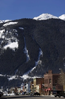 Silverton Prints: Main street below Silverton ski runs in the Wild West