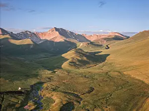 Vast Prints: Majestic landscapes of Song Kol area showcasing mountains
