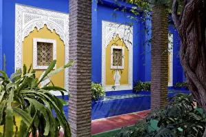 The Majorelle Garden, created by the French cabinetmaker Louis Majorelle
