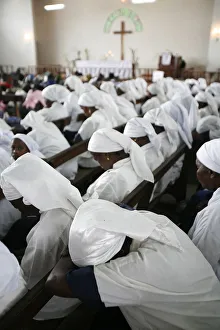 Images Dated 7th January 2007: Makelekele evangelical church, Brazzaville, Congo, Africa