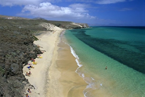 Costa Calma Prints: Mal Nombre beach, near Costa Calma, Fuerteventura, Canary Islands, Spain, Atlantic, Europe