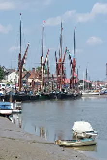 Ships Prints: Maldon, a Blackwater Estuary town known for its Thames Sailing Barges, Essex
