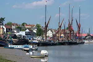 Ships Prints: Maldon, a Blackwater Estuary town known for its Thames Sailing Barges, Essex