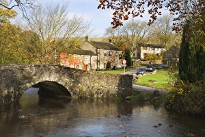 Bridges Prints: Malham Village in autumn, Yorkshire Dales, Yorkshire, England, United Kingdom, Europe