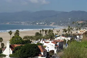 Santa Monica Prints: Malibu, from Palisades Park, Santa Monica, California, United States of America