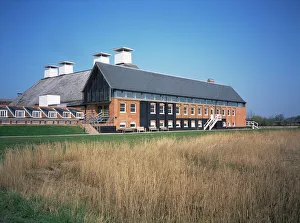 Rural Location Prints: Maltings Concert Hall from the reed beds, Snape, Suffolk, England, United Kingdom, Europe