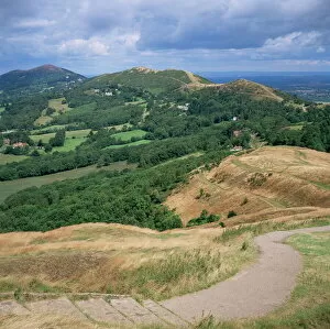 Images Dated 28th July 2008: Malvern Hills, from British Camp, Hereford & Worcester, England, United Kingdom, Europe