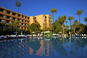 Swimming Pool Prints: Mamounia Hotel, Marrakech, Morocco, North Africa, Africa