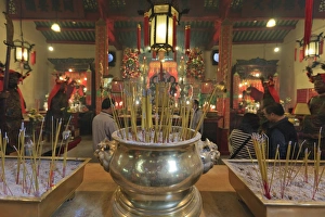 Man Mo Temple Prints: Man Mo Temple, built in 1847, Sheung Wan, Hong Kong, China, Asia
