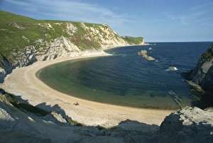 Lulworth Prints: Man O War Cove, near Lulworth Cove, Dorset, England, United Kingdom, Europe