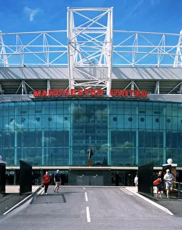 Sport Prints: Manchester United football stadium, Old Trafford, Manchester, England, United Kingdom