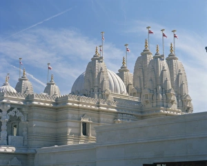 Detail from the Mandir Mahotsav Temple, a new Hindu temple in Neasden, north London