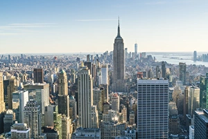 Manhattan skyline and Empire State Building, New York City, United States of America