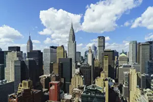 Chrysler Building Prints: Manhattan skyscrapers inclucing the Empire State Building and Chrysler Building