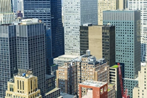Crane Prints: Manhattan skyscrapers, New York City, United States of America, North America