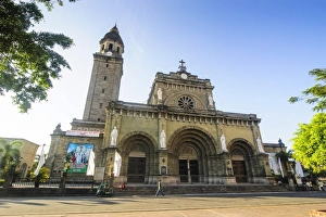 Luzon Prints: Manila Cathedral, Intramuros, Manila, Luzon, Philippines, Southeast Asia, Asia