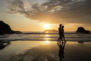 2 People Prints: Manuel Antonio Beach, Manuel Antonio National Park